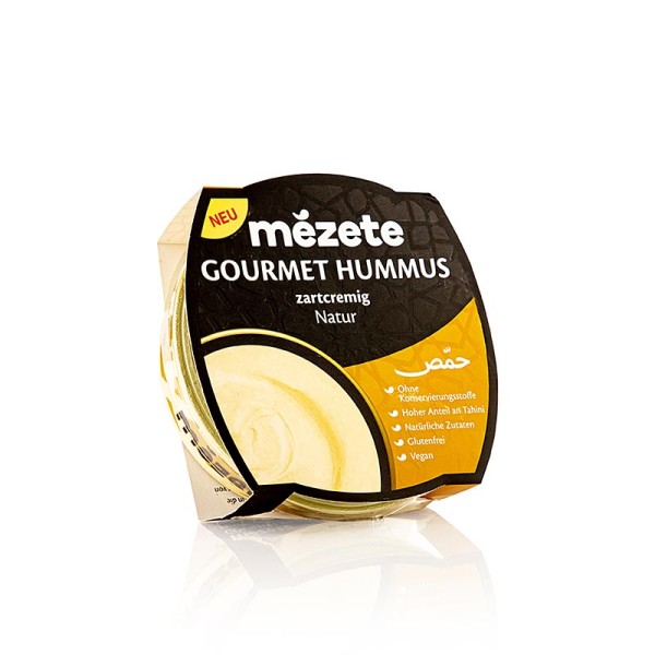 mézete - Hummus Natur Kichererbsenpüree mit Sesampaste Mézete