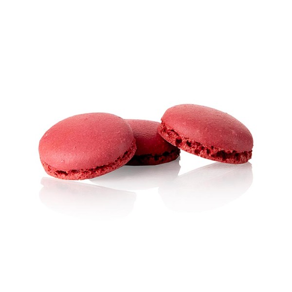 Deli-Vinos Patisserie - Macarons Hälften Rote Johannissbeere ungefüllt ca.Ø 3.5cm (70238)