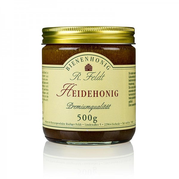 R. Feldt Bienenhonig - Heide-Honig dunkel cremig aromatisch heidetypisch kräftig