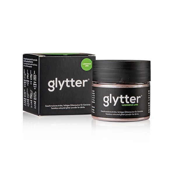 Glytter - glytter Luminous Lime Lebensmittelglitzerpuder (Neongrün)
