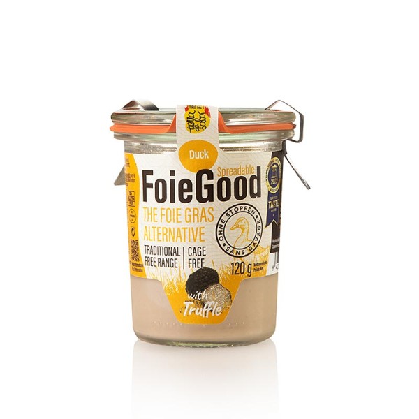 FoieGood - Entenleber (ohne Stopfen) Aufstrich mit Trüffel FoieGood