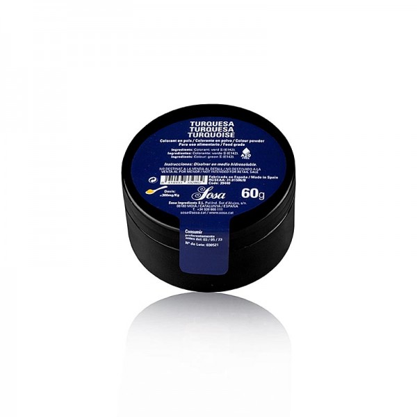 Sosa - Sosa Lebensmittelfarbe Türkis Puder wasserlöslich,(39440)