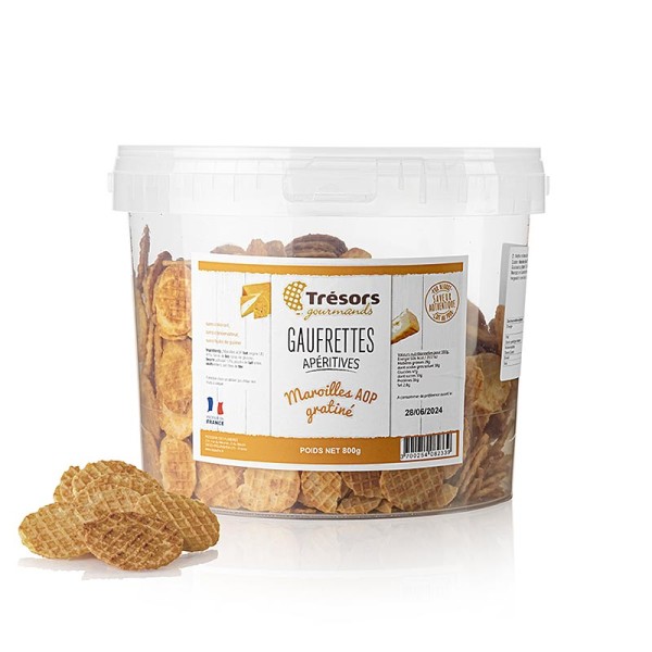 Barsnack Tresors - Barsnack Trésors- franz. Mini-Waffeln mit Maroilles Käse