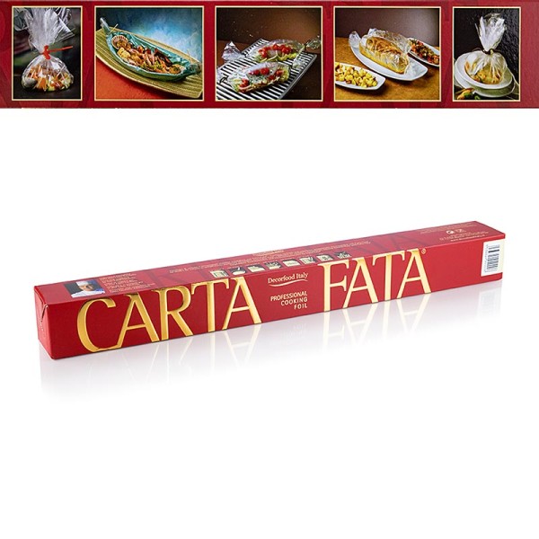 Carta Fata - CARTA FATA® Koch u. Bratfolie Hitzebeständig bis 220°C 50cm x 25m