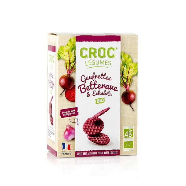 Croc Légumes - Barsnack Croc Légumes - franz. Mini-Waffeln mit Rote Bete & Schalotten BIO