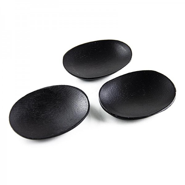 Deli-Vinos Kitchen Accessories - Mehrweg Bambusschale schwarz oval 7.7x6.3cm spülmaschinenfest