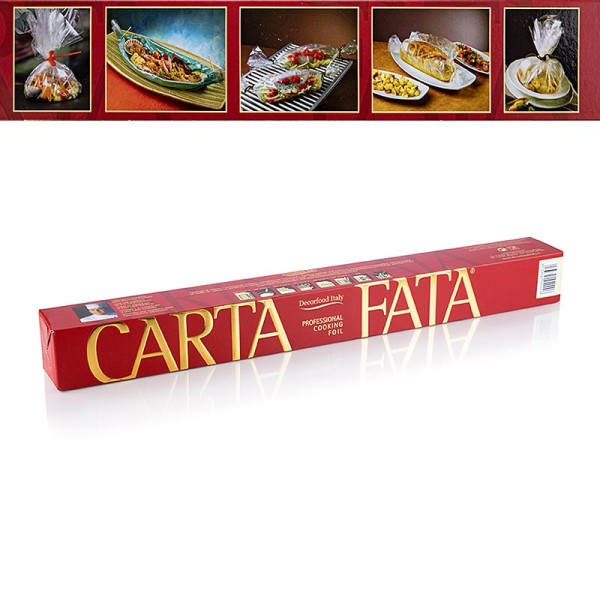Carta Fata - CARTA FATA® Koch u. Bratfolie Hitzebeständig bis 220°C 50cm x 50m