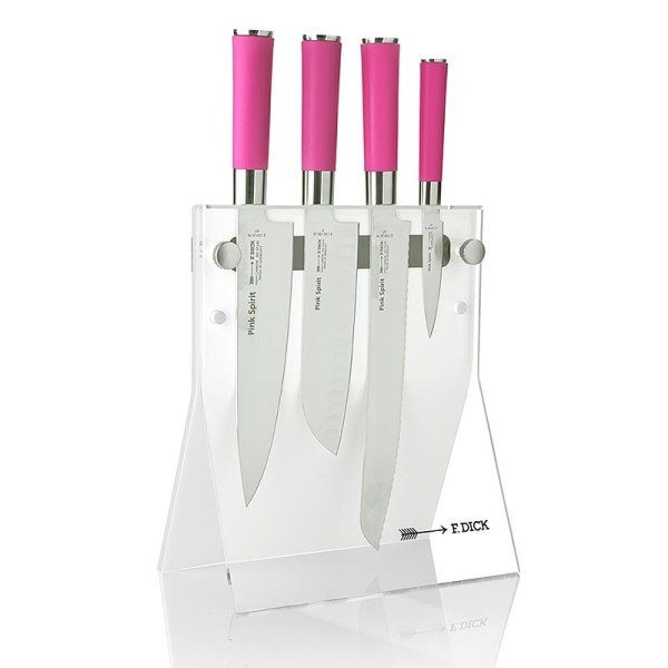 Dick-Messer - Pink Spirit Acryl Messerblock 4Knives mit 4 Messern Dick