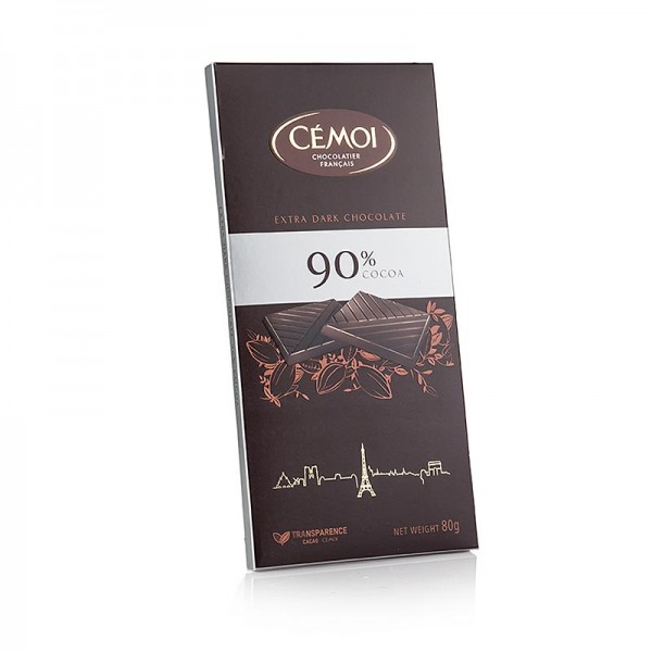 Cemoi Truffes - Schokoladen Tafel - Zartbitter 90% Kakao Cémoi