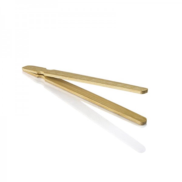 Deli-Vinos Kitchen Accessories - Bambus-Fingerfoodzange (Pinzette) für Snacks Braun 12cm