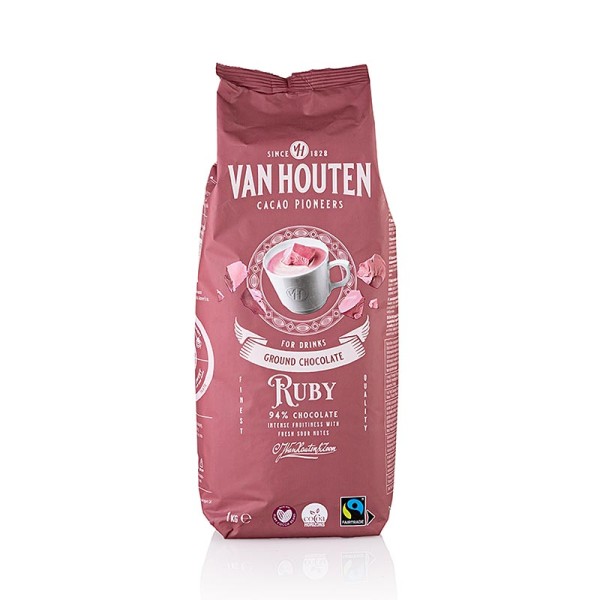 Van Houten - Van Houten Ground Ruby Chocolate Trinkschokoladen Pulver