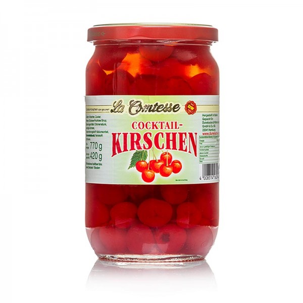 Le Klu - Cocktail-Kirschen rot ohne Stiel & Stein