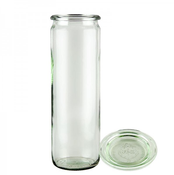 Weck - Sturzform Stangen-Glas ø 60mm 600 ml ohne Klammern u. Gummiring Weck
