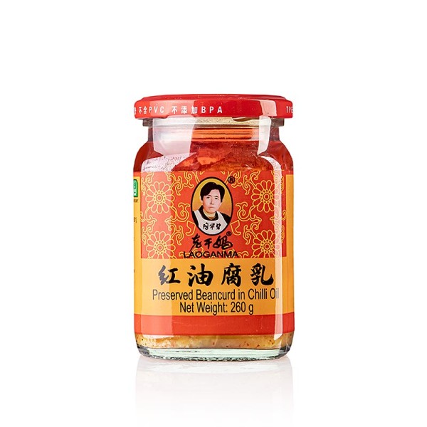 Lao Gan Ma - Chili oil with beancurd - Tofu in Chiliöl Lao Gan Ma