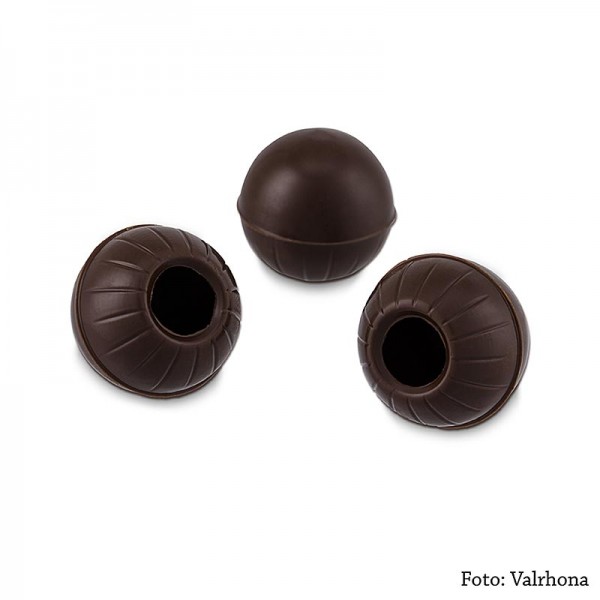Valrhona - Trüffel-Hohlkugeln Zartbitterschokolade ø 25mm Valrhona