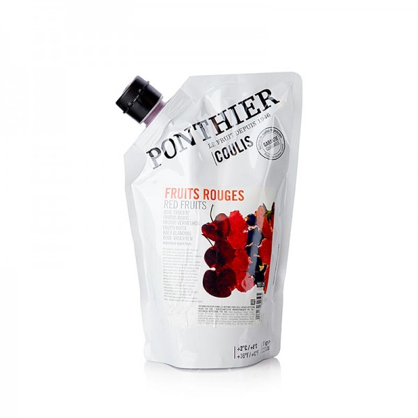 Ponthier Coulis - Coulis / Sauce - Rote Früchte Mix mit Zucker