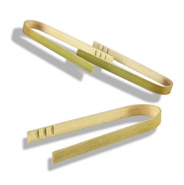 Deli-Vinos Kitchen Accessories - Bambus-Fingerfoodzange (Pinzette) für Snacks natur 8cm
