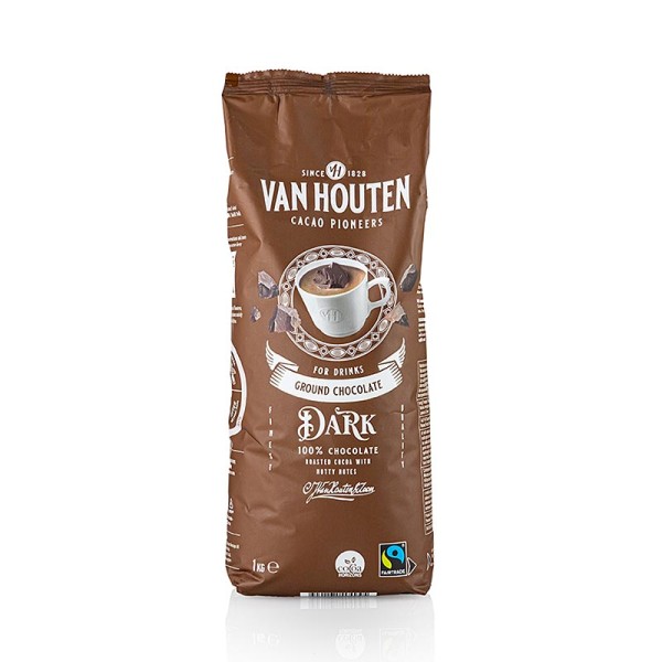 Van Houten - Van Houten Ground Dark Chocolate Trinkschokoladen Pulver