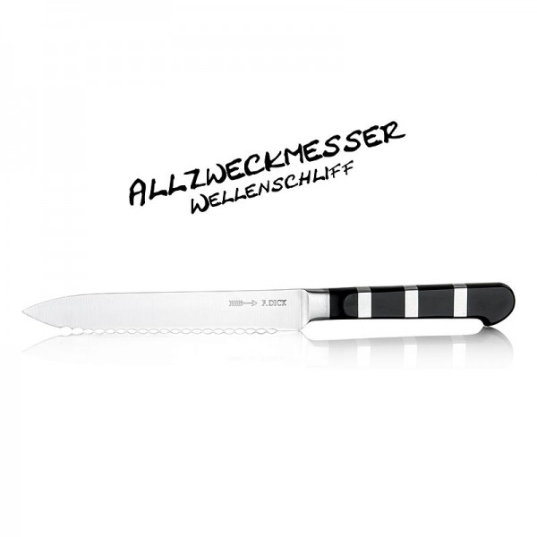 Dick-Messer - Serie 1905 Allzweckmesser mit Wellenschliff 13cm DICK