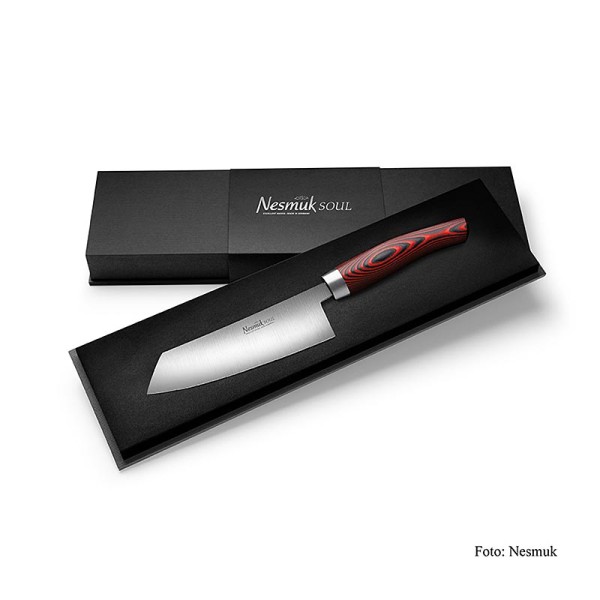 Nesmuk Soul - Nesmuk Soul 3.0 Kochmesser 140mm Micarta Red Griff