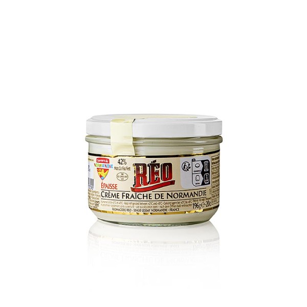 Fromagerie Reo - Crème Fraîche 42% Fett RÉO (Creme epaisse aus der Normandie)