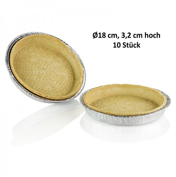 Pidy - Quiche Blätterteig in Aluschale 3.2cm hoch ø 18cm Pidy