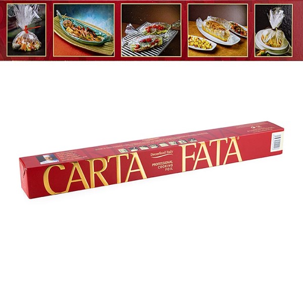 Carta Fata - CARTA FATA® Koch u. Bratfolie Hitzebeständig bis 220°C 50cm x 10m