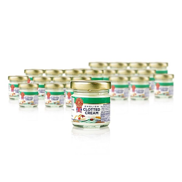 The Devon Cream Company - English Clotted Cream (feste Creme) 56% Fett Portionsglas Devon