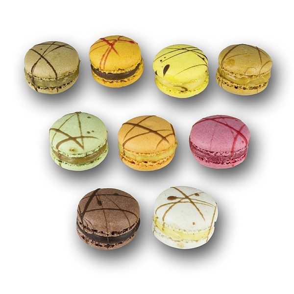 La Rose Noire - Macarons Mischung MINI Ø 2.8cm 9 Sorten á 14 (126 Stück) TK La Rose Noire