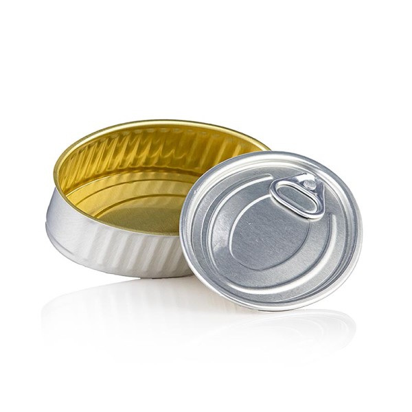 100% Chef - Dose Oval incl. Deckel (Aludose) leer 120ml.100 % Chef