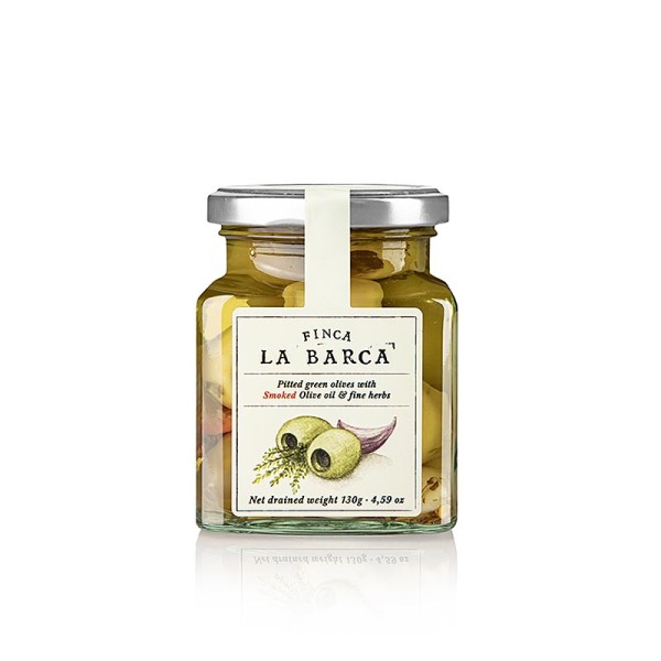 Finca La Barca - Grüne Oliven ohne Kern mit Kräutern (Fine Herbs) Finca La Barca