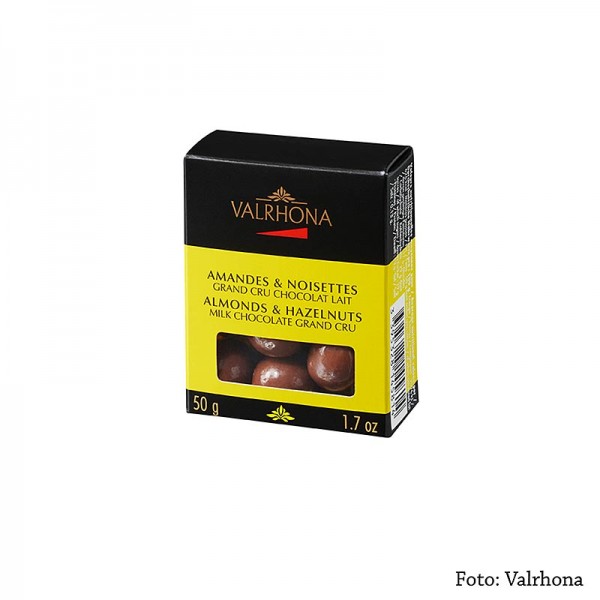 Valrhona - Valrhona Equinoxe Kugeln - Mandeln/Haselnüsse in Milchschokolade