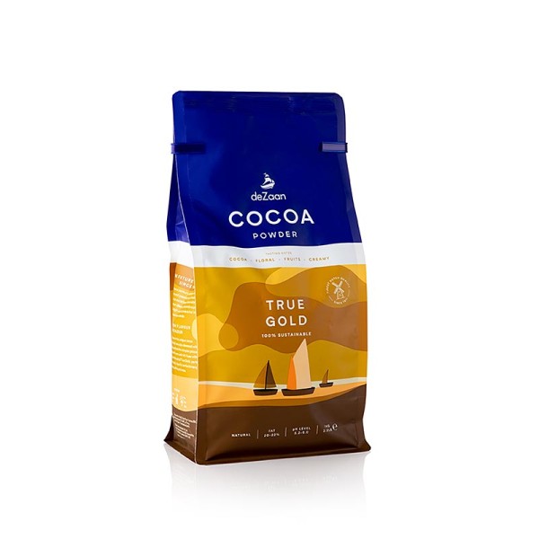 deZaan - True Gold Kakao Pulver schwach entölt 20-22% Fett deZaan