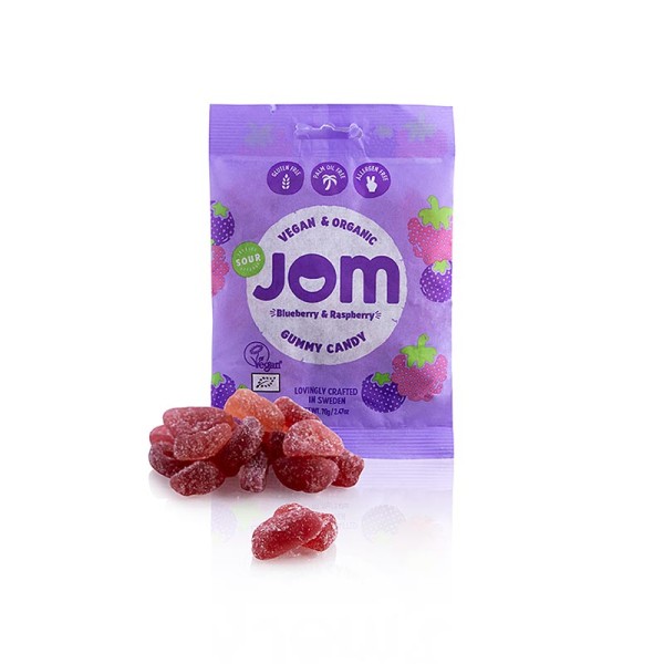 Jom - JOM - Sour Blueberry & Raspberry Gummy Candy vegan BIO