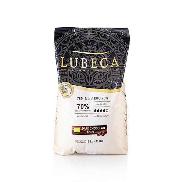 Lubeca - Lubeca Peru Dunkle Schokoladen Couverture 70% Callets BIO