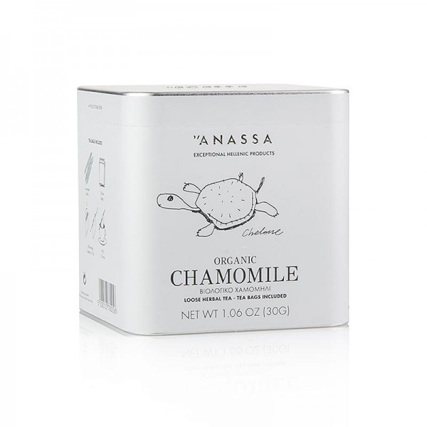 Anassa - ANASSA Chamomile Tea (Kamillen Tee) lose mit 20 Beuteln BIO