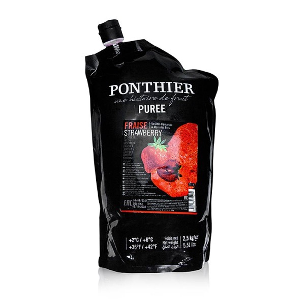 Ponthier - Ponthier Erdbeer Püree mit Zucker 2.5kg