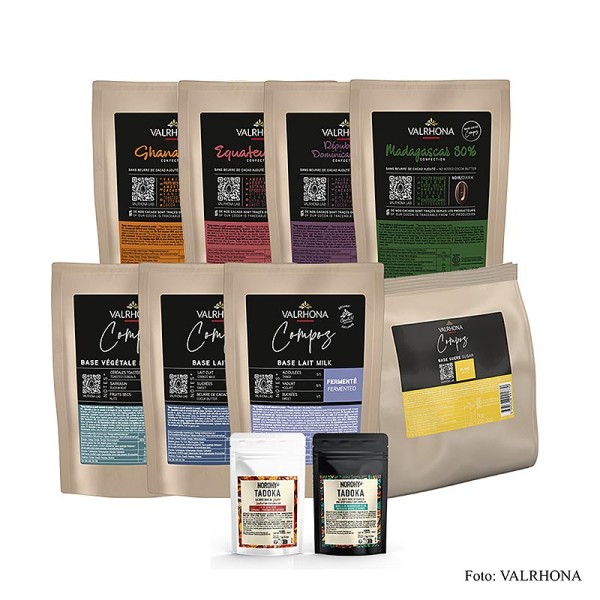 Valrhona - Valrhona Compoz Kit Set für Schokoladenkreationen 9-tlg (45348)