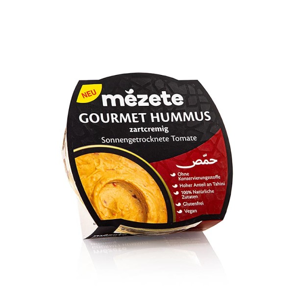 mézete - Gourmet Hummus mit Sonnengetrockneter Tomate Kichererbsenpüree Mézete