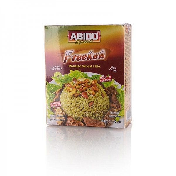 Abido - Freekeh (Farik Frikeh Firik) grüner gerösteter Weizen Abido