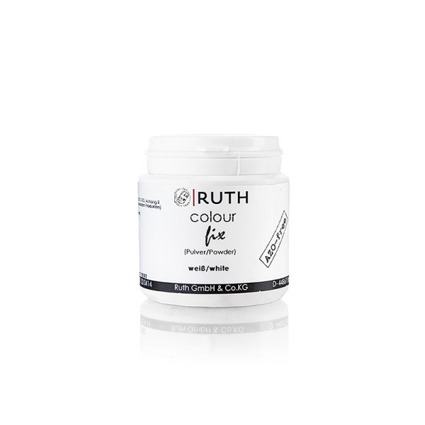 Ruth - Lebensmittelfarbe Weiß Pulver wasserlöslich AZO-frei Ruth (E170)