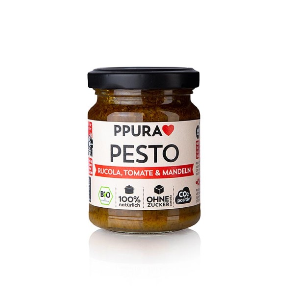 Ppura - Ppura Pesto von Tomaten Rucola & Mandeln vegan BIO