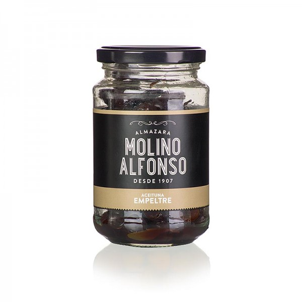 Molino Alfonso - Schwarze Oliven mit Kern Empeltre naturbelassen Molino Alfonso