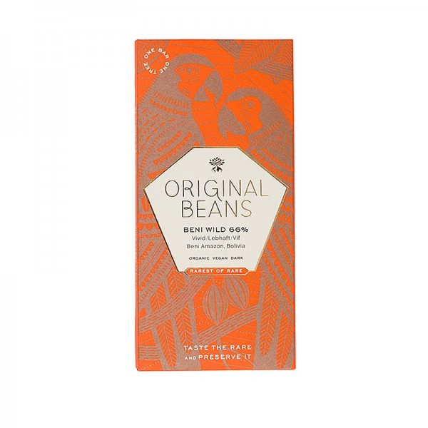 Original Beans - Beni Wild Harvest Bolivien 66% Bitter Schokoladentafel 70g Original Beans BIO