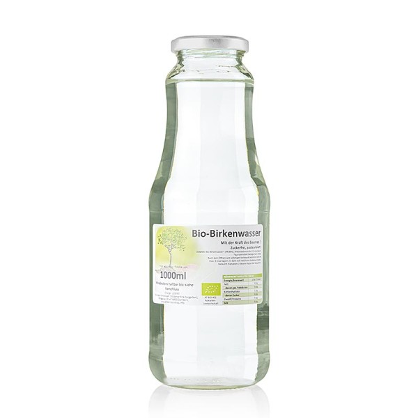 Stübener Kräutergarten - Birkensaft Birkenwasser 100% Direktsaft BIO