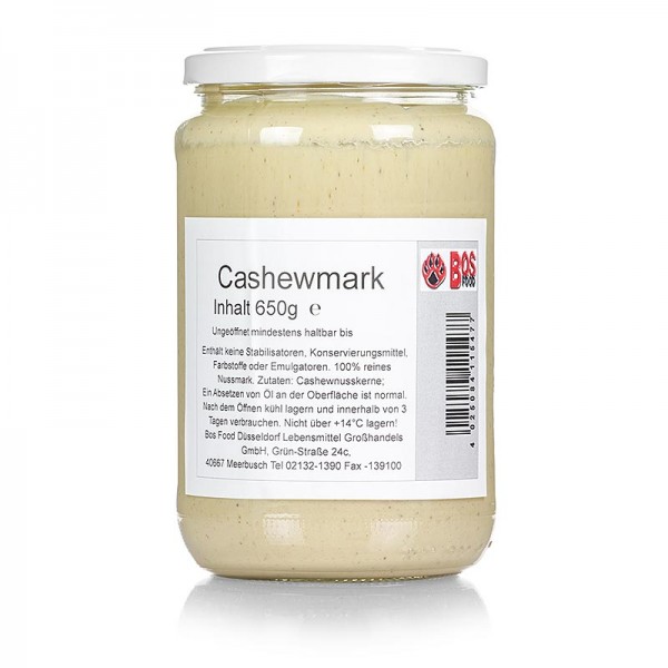 Bos Food - BOS FOOD Cashewkern-Mark 100% Mark ohne Zusatzstoffe