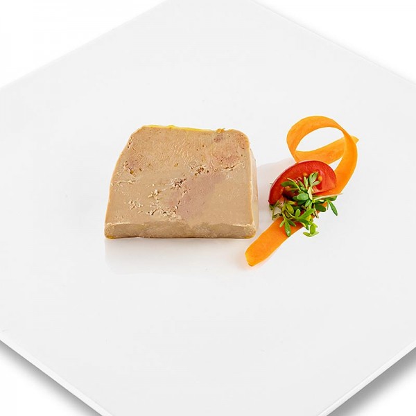 Rougie - Gänsestopfleberblock mit Stücken Foie Gras Trapez Halbkonserve Rougié