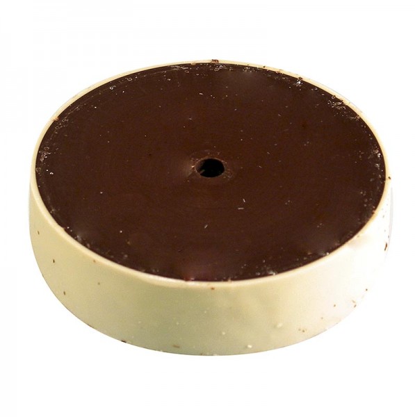 Deli-Vinos Patisserie - Choco Rolles - Zartbitterschokolade mit Ring aus weißer Vanilleschokolade