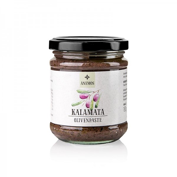 Anemos - Oliven-Paste - Tapenade schwarz aus Kalamata-Oliven ANEMOS