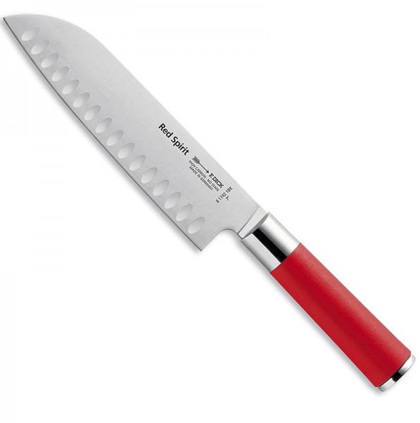 Red Spirit - Serie Red Spirit Santoku Messer mit Kullenschliff 18cm DICK